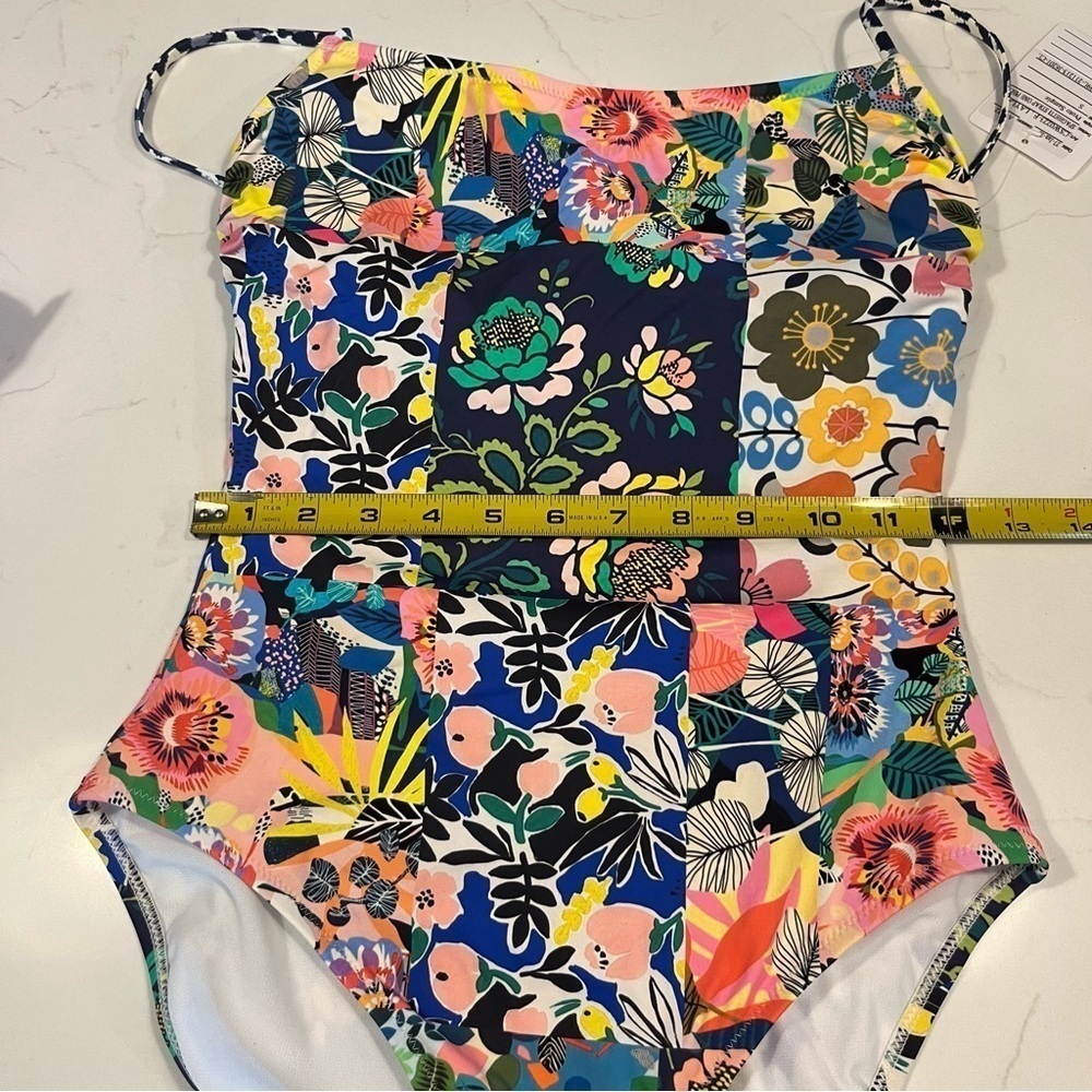 Johnny Was Layla Spaghetti Strap One Piece Floral Swimsuit Sm - Picture 11 of 16